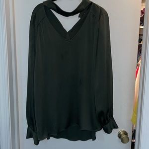 Vince Camino emerald  blouse
